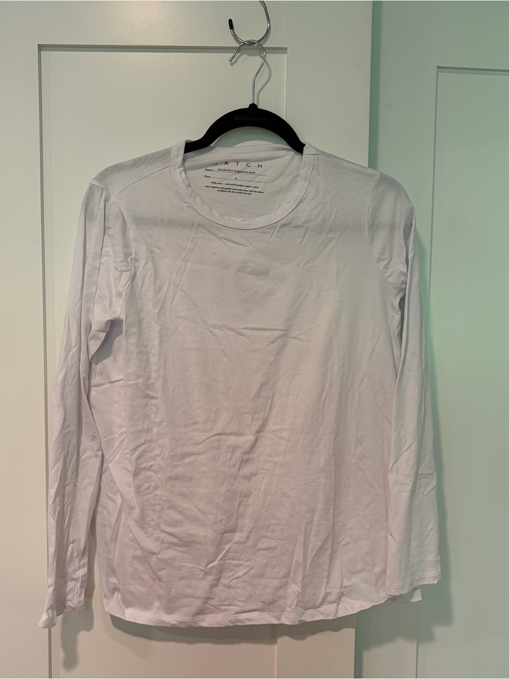 White Maternity Hatch Long-Sleeve Shirt